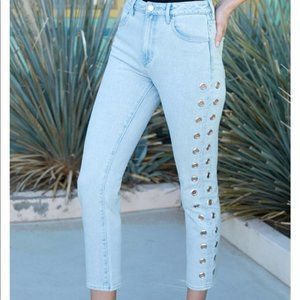 Kendall & Kylie Grommet Jeans